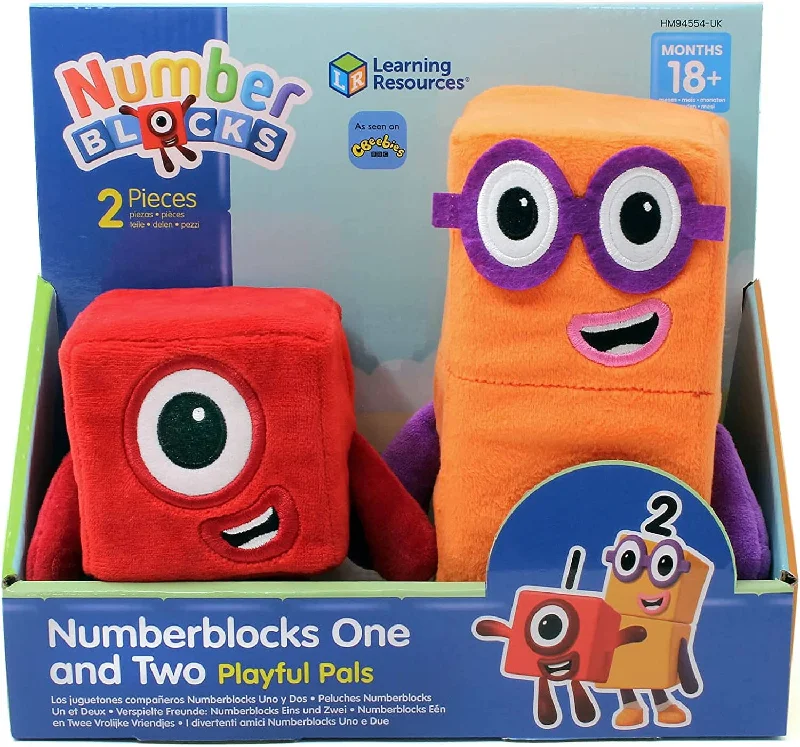 Educational toys for twins or multiples to play together​ Numberblocks One and Two Playful Pals by Learning Resources - Ages 18 Months+