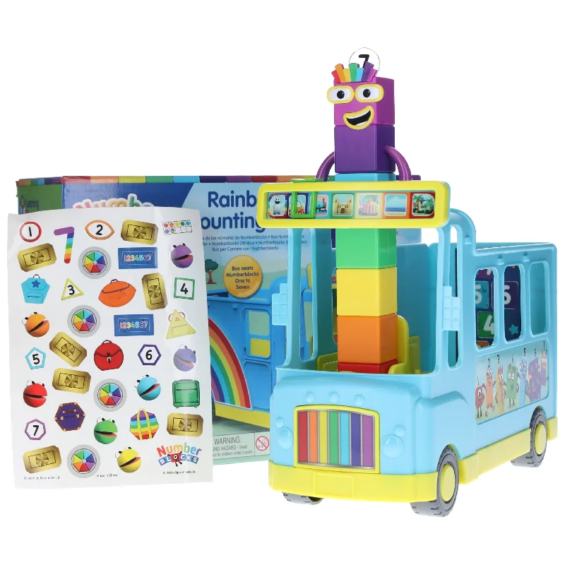 Educational toys for teaching agriculture to kids​ Numberblocks Rainbow Counting Bus - Age 3+