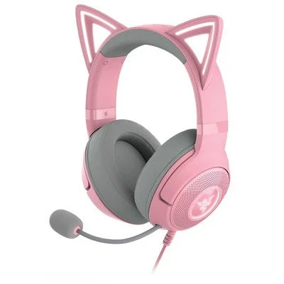 Console video games for PlayStation 5 Open Box - Razer Kraken Kitty V2 USB Headset with RGB Kitty Ears - Quartz Edition Console video games for PlayStation 5 Open Box - Razer Kraken Kitty V2 USB Headset with RGB Kitty Ears - Quartz Edition