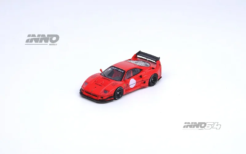 Muscle car model toys for automotive - performance fans INNO64 1/64 Ferrari F40 Liberty Walk in Red Muscle car model toys for automotive - performance fans INNO64 1/64 Ferrari F40 Liberty Walk in Red