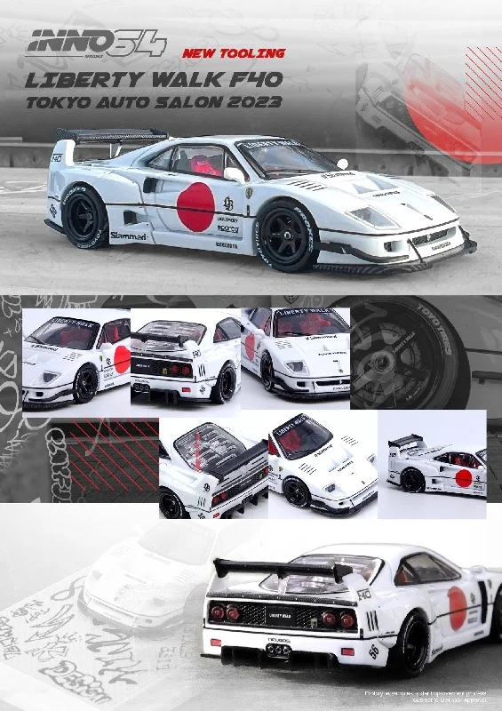 Cowboy - ranch model toys for Western - themed adventures INNO64 1:64 Ferrari F40 Liberty Walk Tokyo Auto Salon 2023 Edition in White Cowboy - ranch model toys for Western - themed adventures INNO64 1:64 Ferrari F40 Liberty Walk Tokyo Auto Salon 2023 Edition in White
