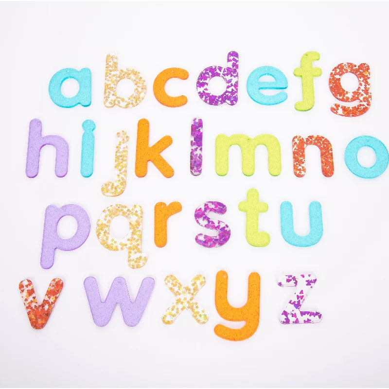 Educational toys for toddlers to develop fine motor skills TickiT Rainbow Glitter Letters - Pk26 Educational toys for toddlers to develop fine motor skills TickiT Rainbow Glitter Letters - Pk26