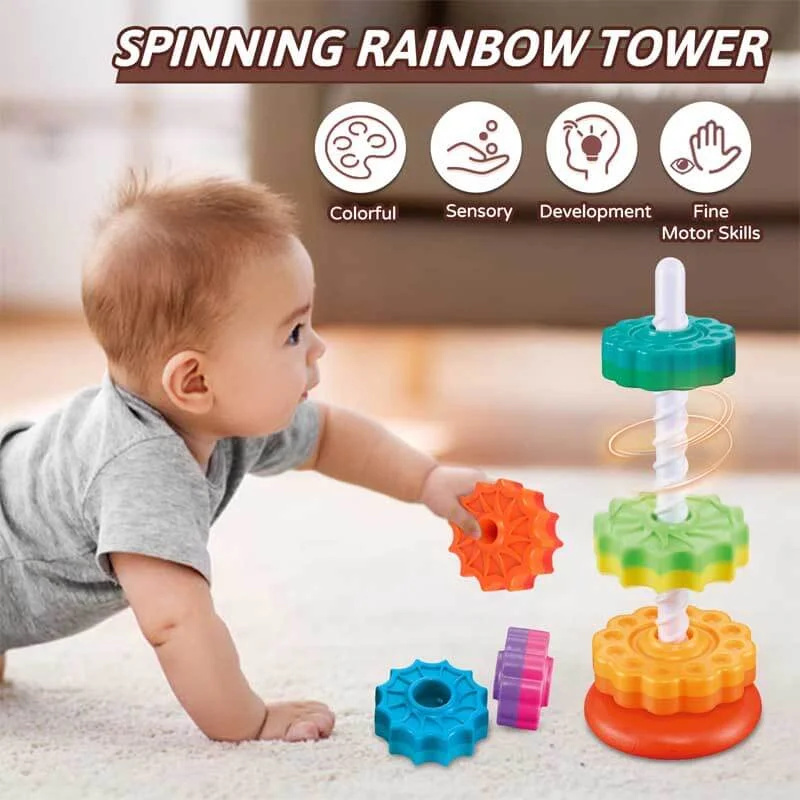 Educational toys for teaching 5G technology concepts​ Rainbow Stacking Toys