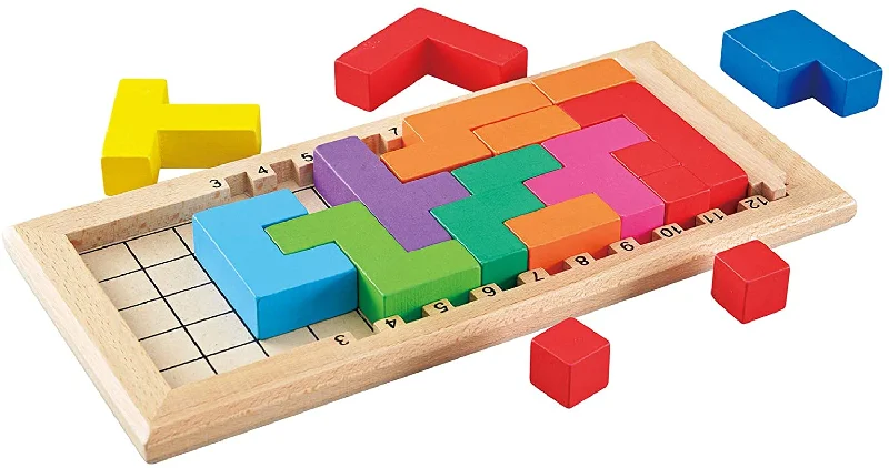 Educational toys for teaching artificial intelligence concepts​ Russian Blocks Educational Wooden Toy