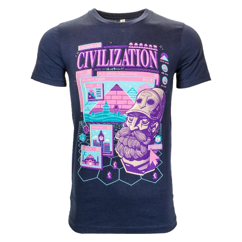 Video games with modding communities​ Sid Meier's Civilization - Civ.exe Tee