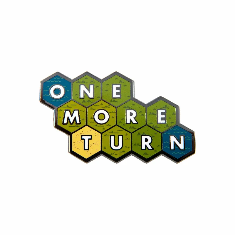 Video games with voice - acting talent Sid Meier's Civilization - One More Turn Hex Pin Video games with voice - acting talent Sid Meier's Civilization - One More Turn Hex Pin