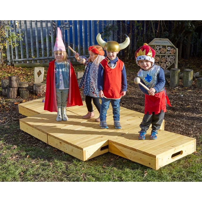 Outdoor toys for nannies to manage children's playtime Stage and Small World Platform 2Pk Outdoor toys for nannies to manage children's playtime Stage and Small World Platform 2Pk