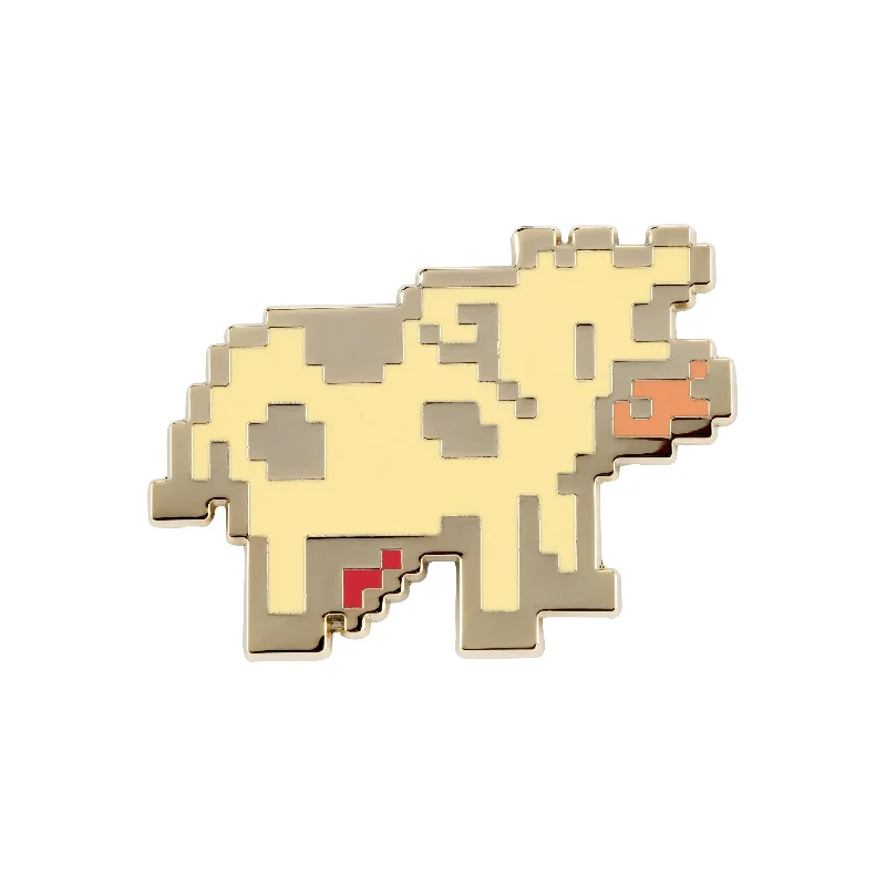 Video games with crossover mechanics​ Stardew Valley - Pixel Cow Pin