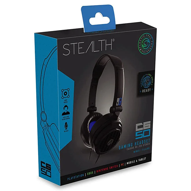 Video games with DLC trailers​ Stealth C6-50 - Stereo Gaming Headset (Black / Blue)