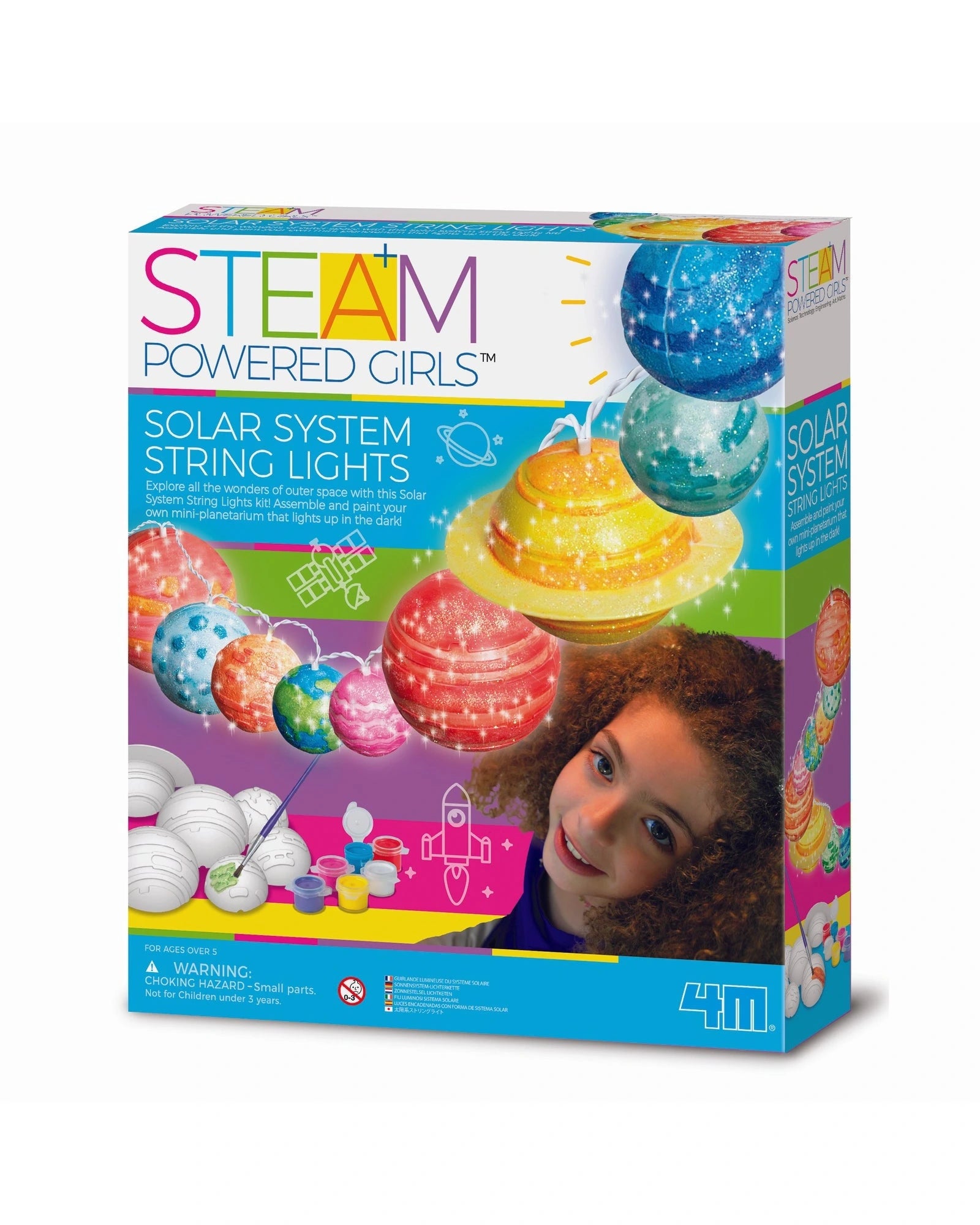 Educational toys for gifted children to challenge them further​ 4M STEAM Powered Solar System String Lights