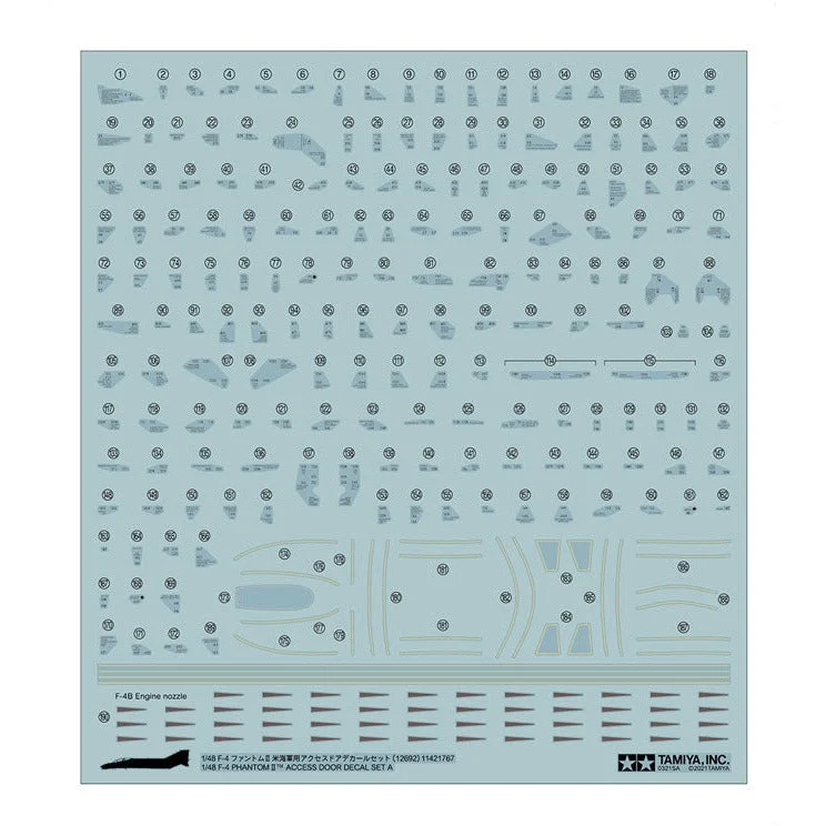 Muscle car model toys for automotive - performance fans Tamiya F-4 Phantom II Decal Set A Muscle car model toys for automotive - performance fans Tamiya F-4 Phantom II Decal Set A