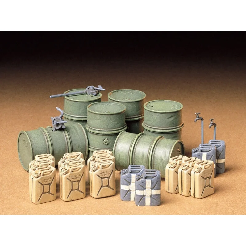 Zoo model toys with various animal enclosures​ Tamiya German Fuel Drum Set