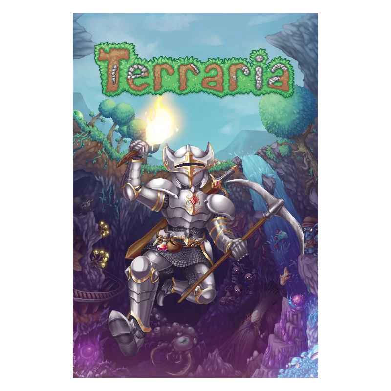 Video games with character customization​ Terraria - Knight Mode Poster