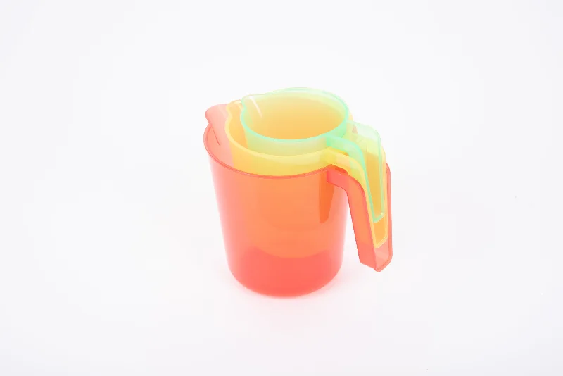 Educational toys for teaching paleontology basics​ TickiT Translucent Colour Nesting Jugs - Pk3