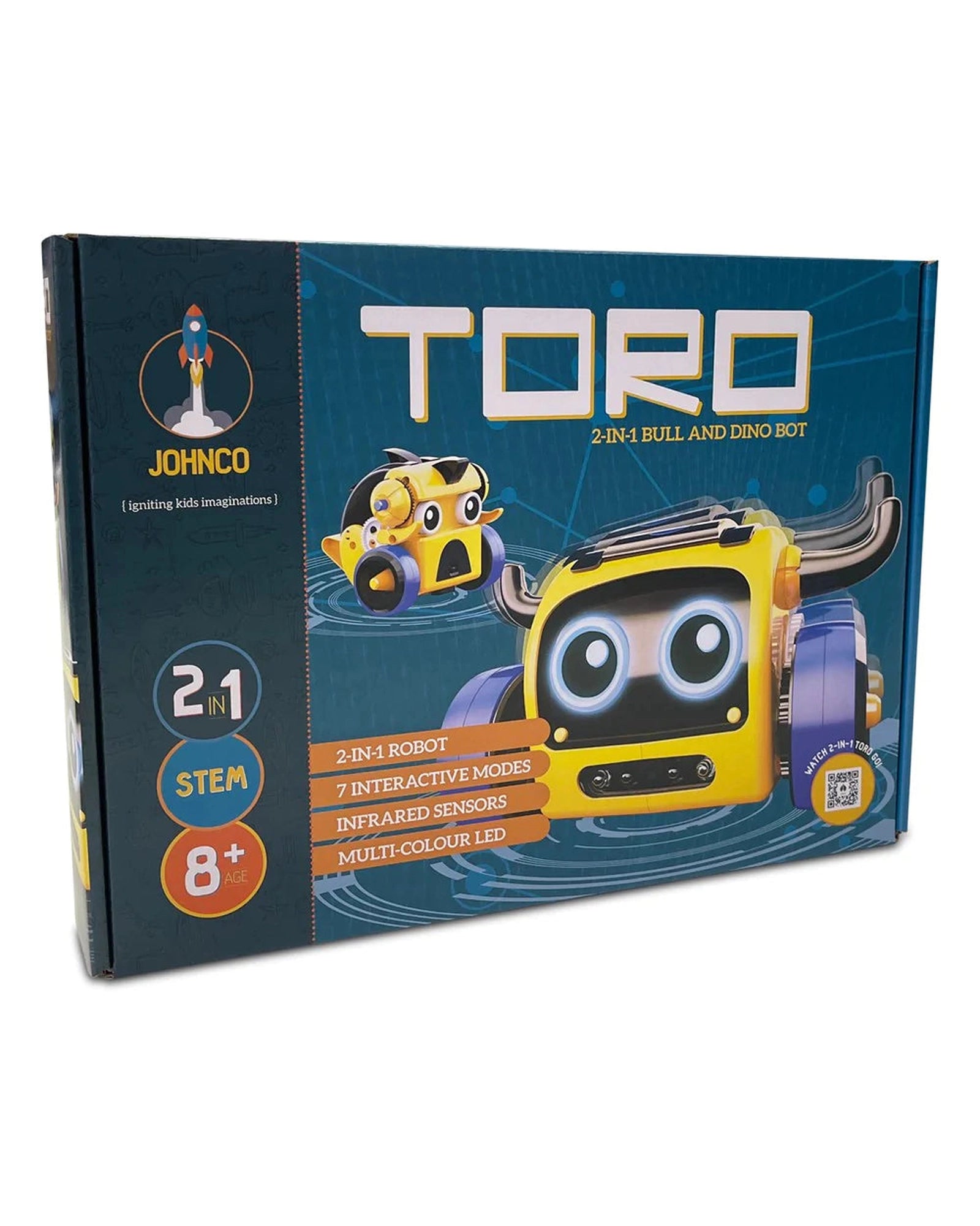 Educational toys for teaching paleontology basics​ Toro-2 in 1 Bull & Dinobot