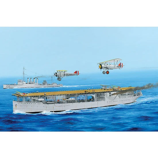 Horse - drawn carriage model toys for historical reenactment​ Trumpeter USS Langley CV-1