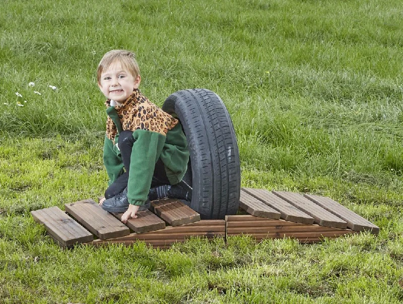 Outdoor toys for art - loving kids like sidewalk chalk sets Outdoor Tyre Bridge Crawl-Through Outdoor toys for art - loving kids like sidewalk chalk sets Outdoor Tyre Bridge Crawl-Through