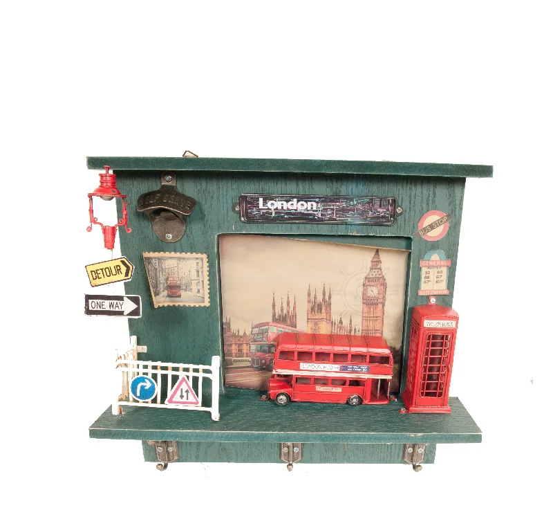 Remote - control car model toys for high - speed racing fun​ Vintage Double Decker London Bus Shadow Box