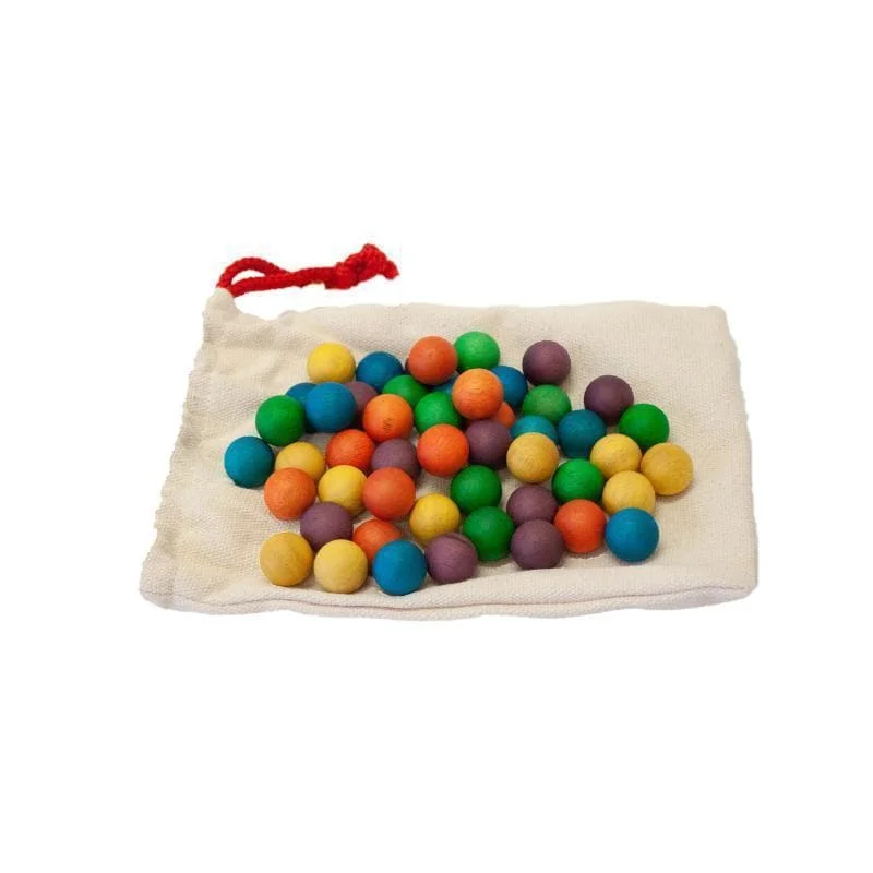 Educational toys for teaching economics concepts​ Wooden Balls Set of 50