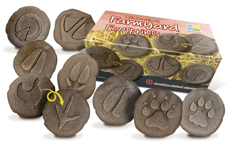Educational toys for developing critical thinking in preschoolers​ Yellow Door Let’s Investigate -Farmyard Footprints