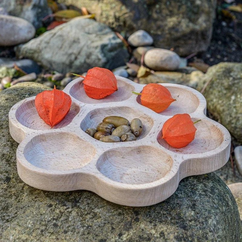 STEM educational toys for hands - on learning​ Yellow Door Natural Flower Tray