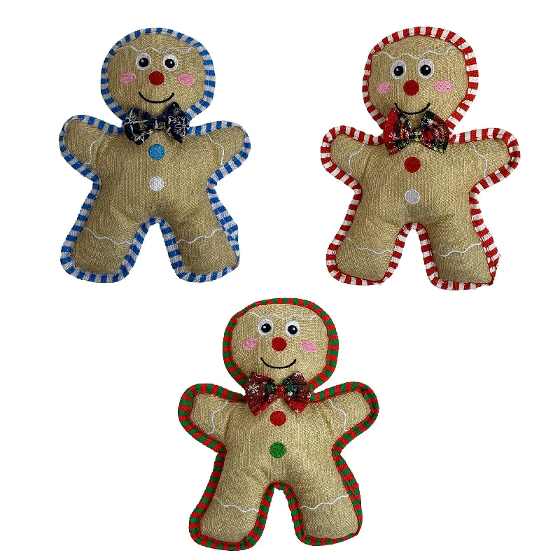 Plush toys for mechanics with tool - shaped attachments​ 10" Burlap Gingerbread Man
