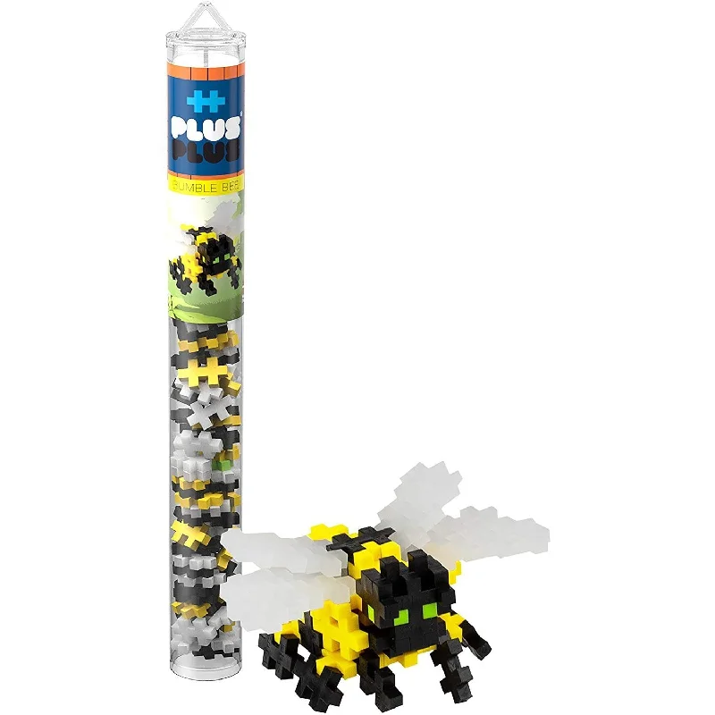 Puzzle - themed greeting cards with puzzle - solving elements​ 70 pc Plus-Plus Bumble Bee Tube