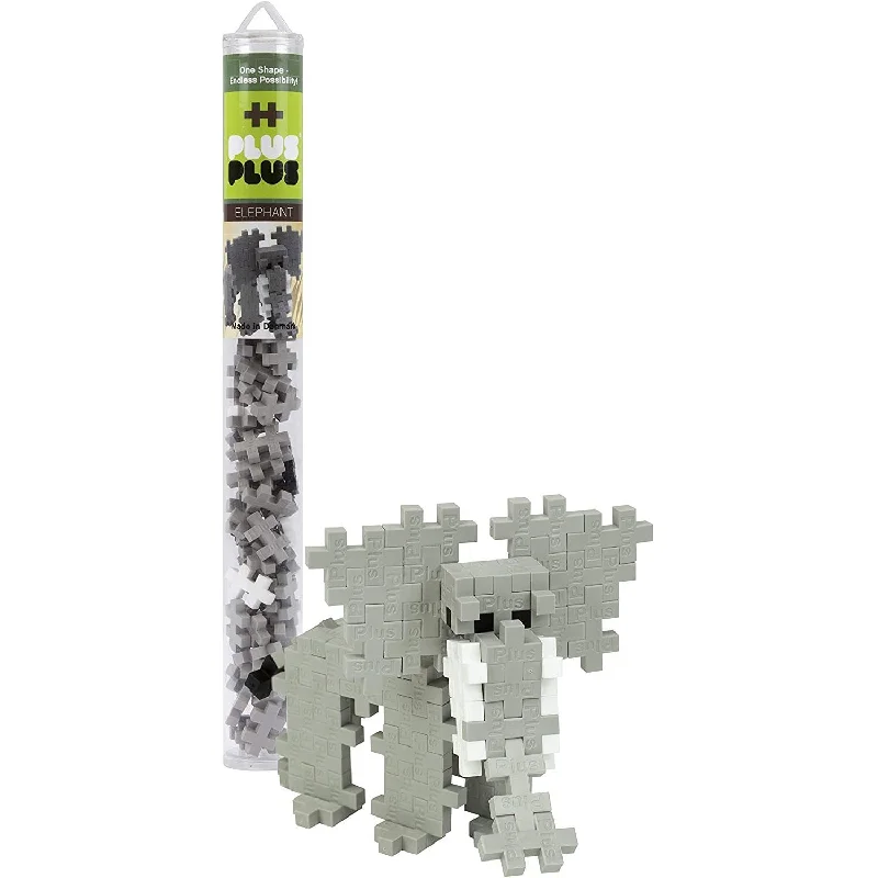 Puzzle - shaped wall clocks for timekeeping with style​ 70 pc Plus-Plus 3D Elephant Puzzle Tube