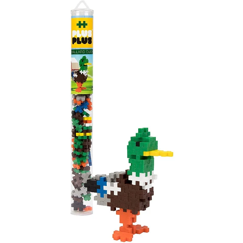 Superhero - inspired puzzles for comic - loving kids​ 70 pc Plus-Plus Mallard Duck Tube