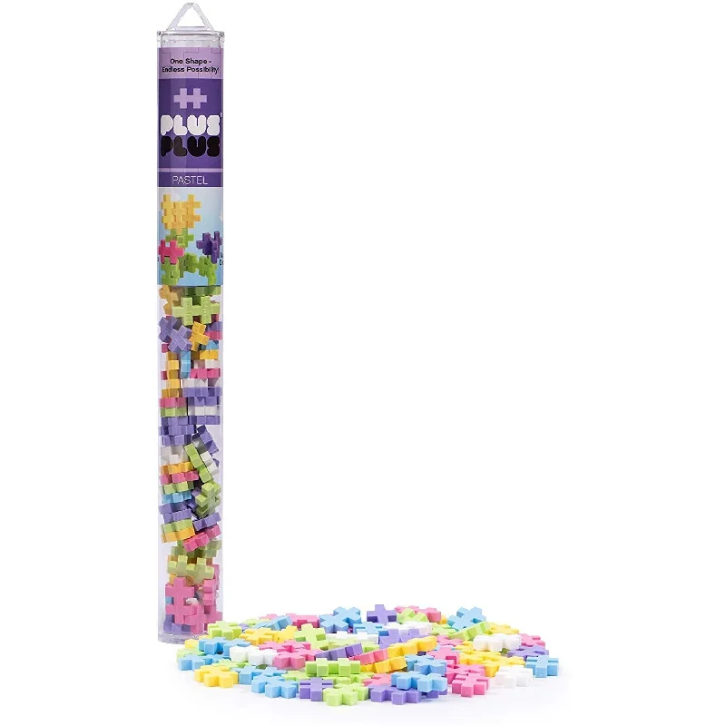 Easter egg - hunt puzzles for spring celebrations​ 70 pc Plus-Plus Pastel Tube