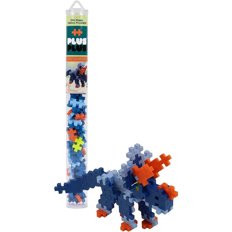 Puzzle - inspired jewelry with small puzzle elements​ 70 pc Plus-Plus Triceratop Tube