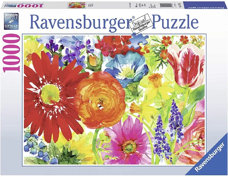 Puzzle - themed stickers for personalizing items​ Abundant Blooms  (1000 pc Puzzle)
