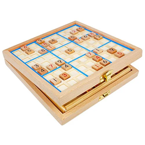 Puzzle - based wedding invitations with hidden messages​ Andux Sudoku Board Box 3-in-1 Wooden Number Place Toy SD-03 (Blue)