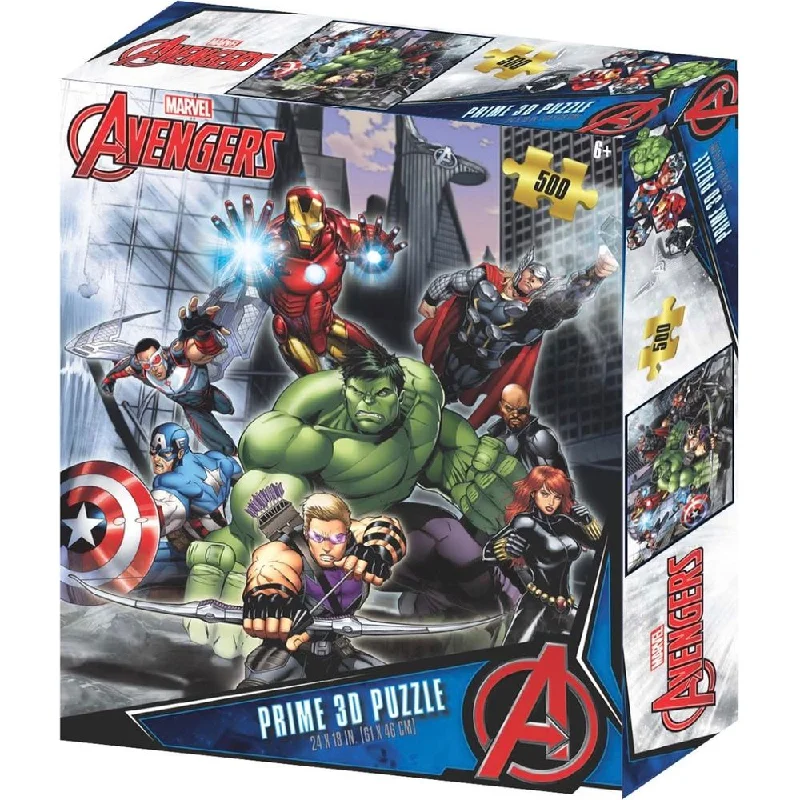 Miniature puzzles for keychain or pocket - sized fun Avengers Marvel 3D Jigsaw Puzzle 500pc Miniature puzzles for keychain or pocket - sized fun Avengers Marvel 3D Jigsaw Puzzle 500pc