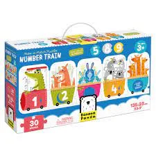 Puzzle - shaped wall clocks for timekeeping with style Banana Panda Make A Match Number Train Puzzle Puzzle - shaped wall clocks for timekeeping with style Banana Panda Make A Match Number Train Puzzle