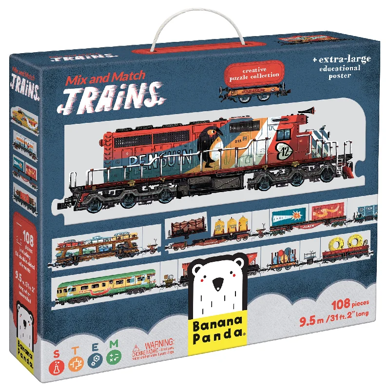 Puzzle - based art therapy activities for emotional well - being Banana Panda Mix and Match Trains Puzzle Puzzle - based art therapy activities for emotional well - being Banana Panda Mix and Match Trains Puzzle
