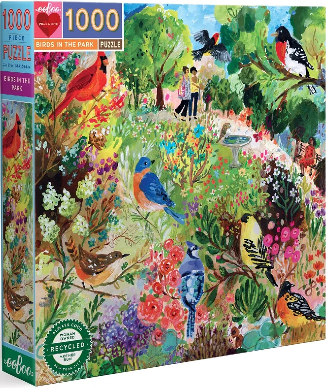 Puzzle - shaped bookends for book lovers Birds in the Park 1000 Piece Square Puzzle Puzzle - shaped bookends for book lovers Birds in the Park 1000 Piece Square Puzzle