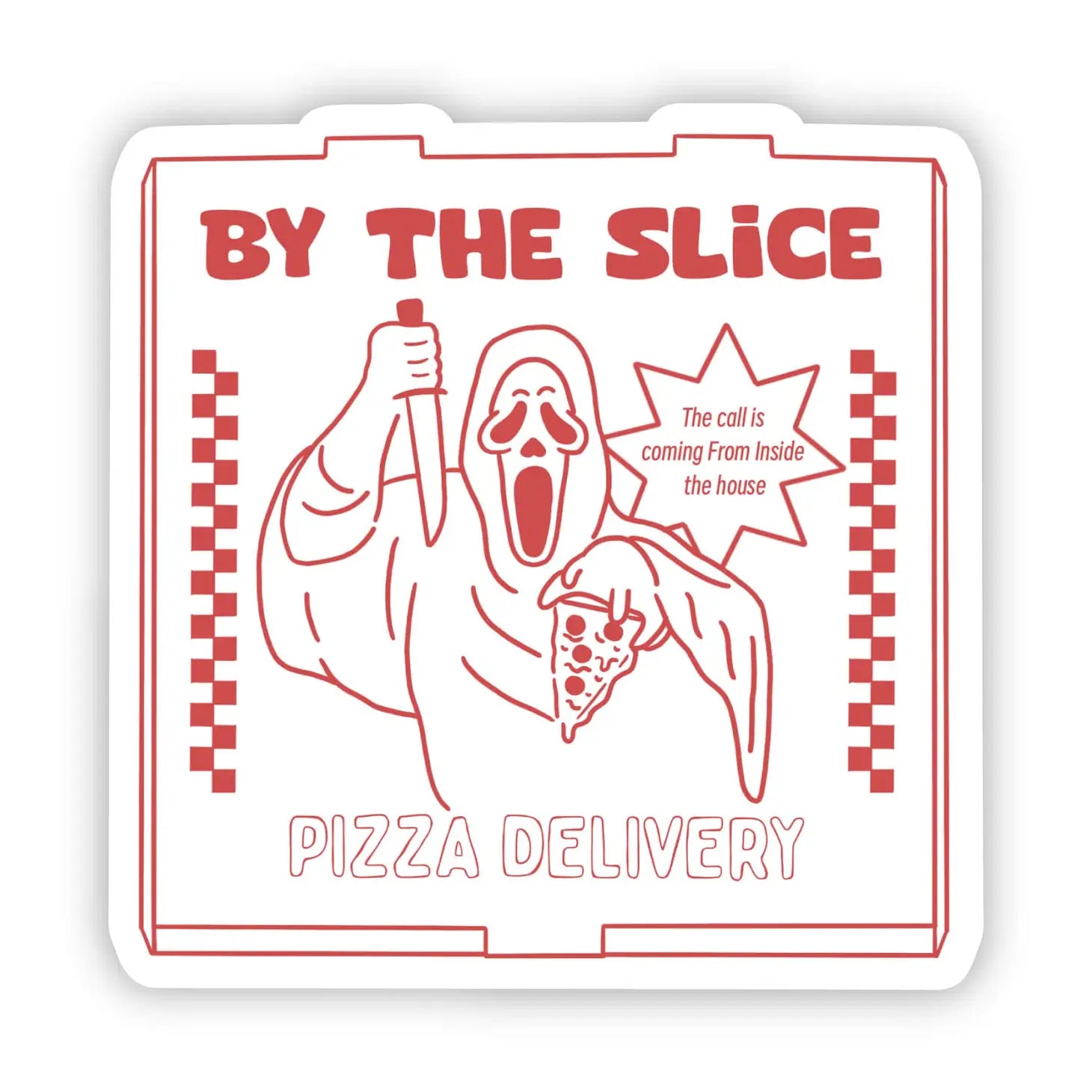 Plush toys for historians with historical - figure - inspired looks "By the Slice Pizza Delivery" Horror and Halloween Sticker Plush toys for historians with historical - figure - inspired looks "By the Slice Pizza Delivery" Horror and Halloween Sticker