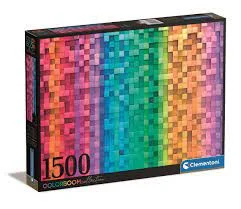 Anti - anxiety puzzles for adults seeking stress relief​ Color Boom Pixel, 1500 pc