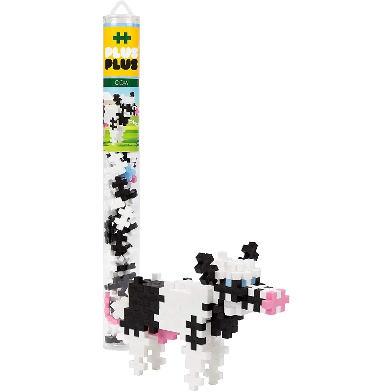 Puzzle - based art therapy activities for emotional well - being​ 70 pc Plus-Plus Cow Tube