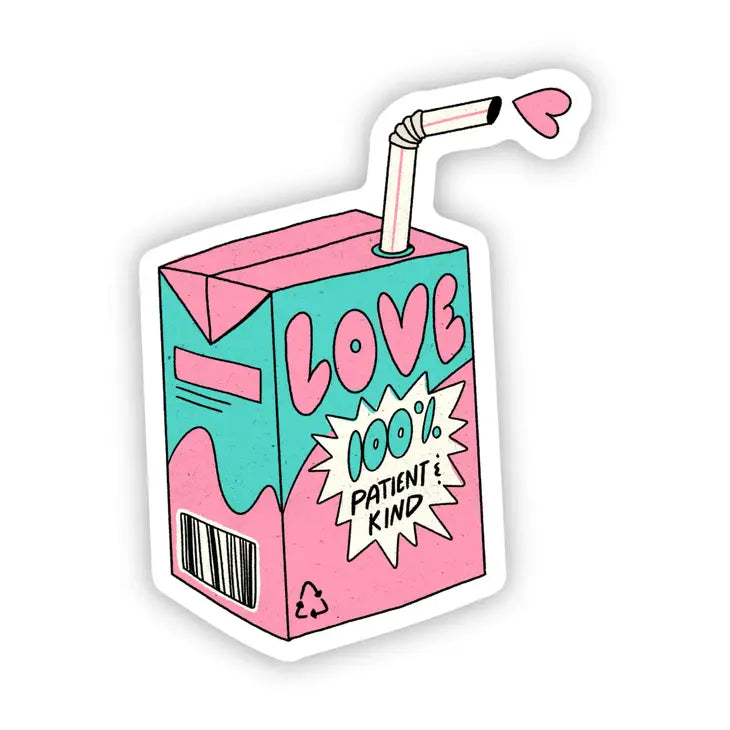 Dog - shaped plush toys for pet lovers​ "Love 100%. Patient & Kind" Sticker