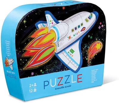 Puzzle - shaped coasters for table protection Crocodile Creek 12Pc Mini Blast Off Puzzle Puzzle - shaped coasters for table protection Crocodile Creek 12Pc Mini Blast Off Puzzle