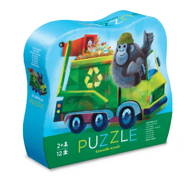 Puzzle - themed party decorations for a unique ambiance​ Crocodile Creek 12Pc Mini Go Gorilla Puzzle