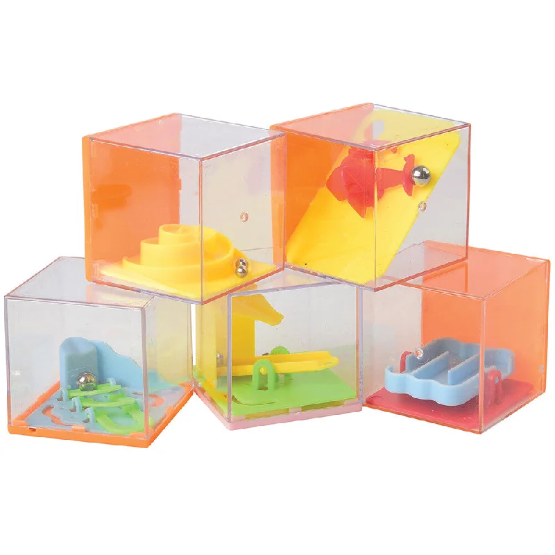 Miniature puzzles for keychain or pocket - sized fun​ Transparent Puzzle Cube (24 per Package)