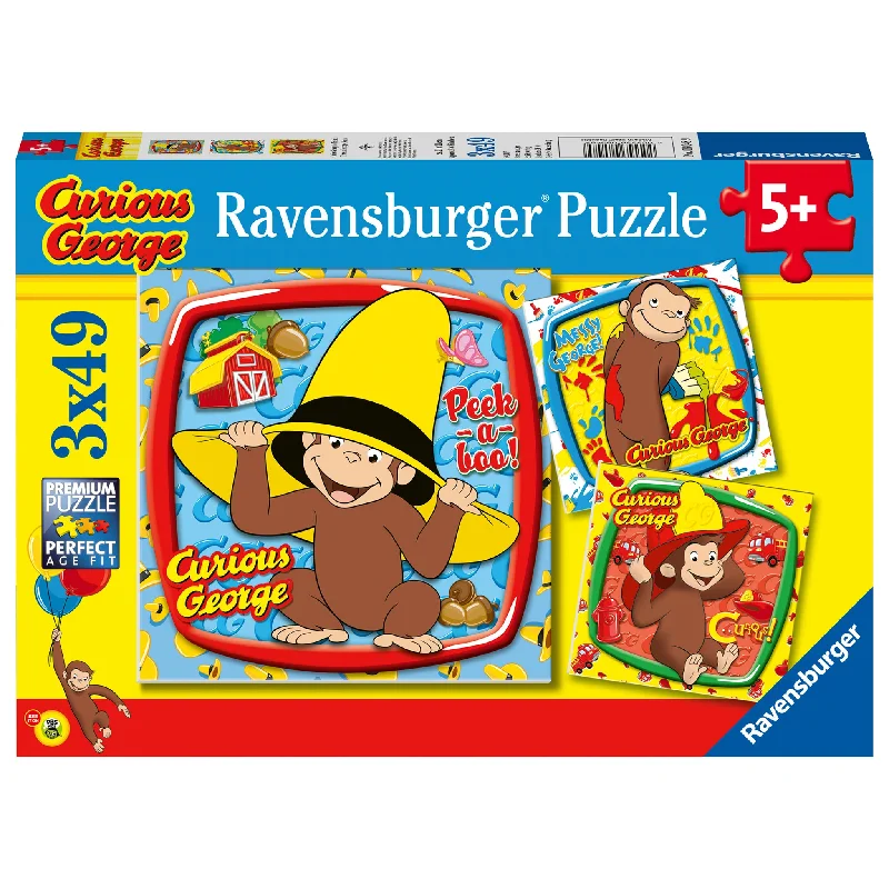 Puzzle - shaped doorstops for home safety​ Curious George and Friends Puzzle