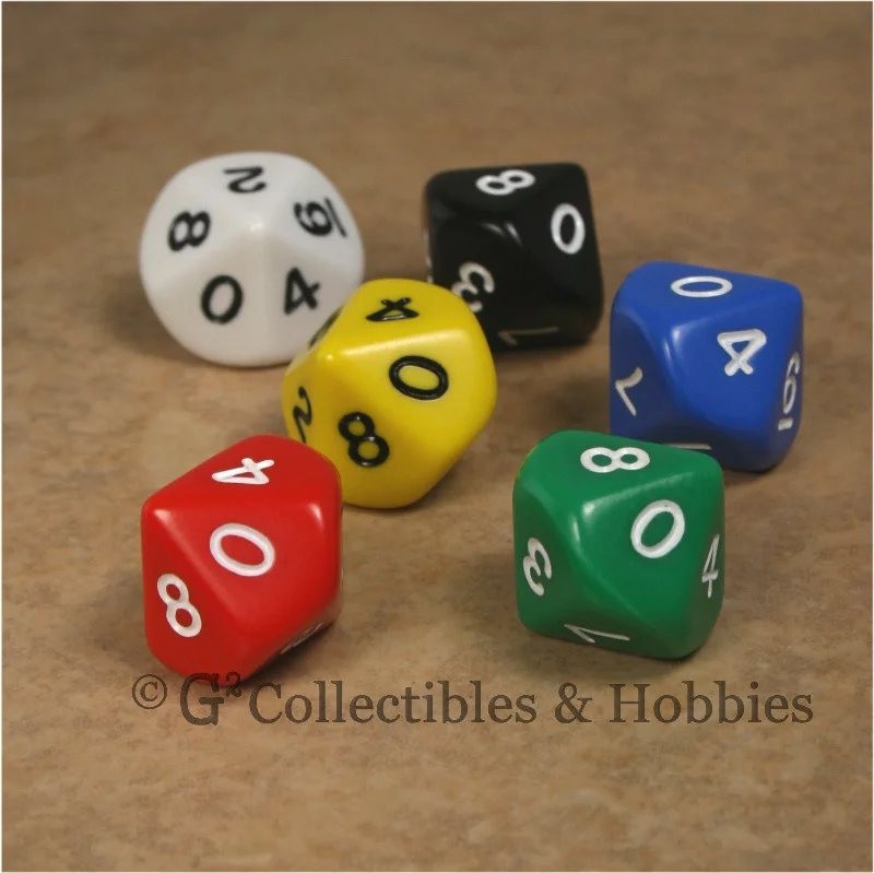 Plush toys for divers with underwater creature designs D10 RPG Dice Set : Opaque 6pc Plush toys for divers with underwater creature designs D10 RPG Dice Set : Opaque 6pc