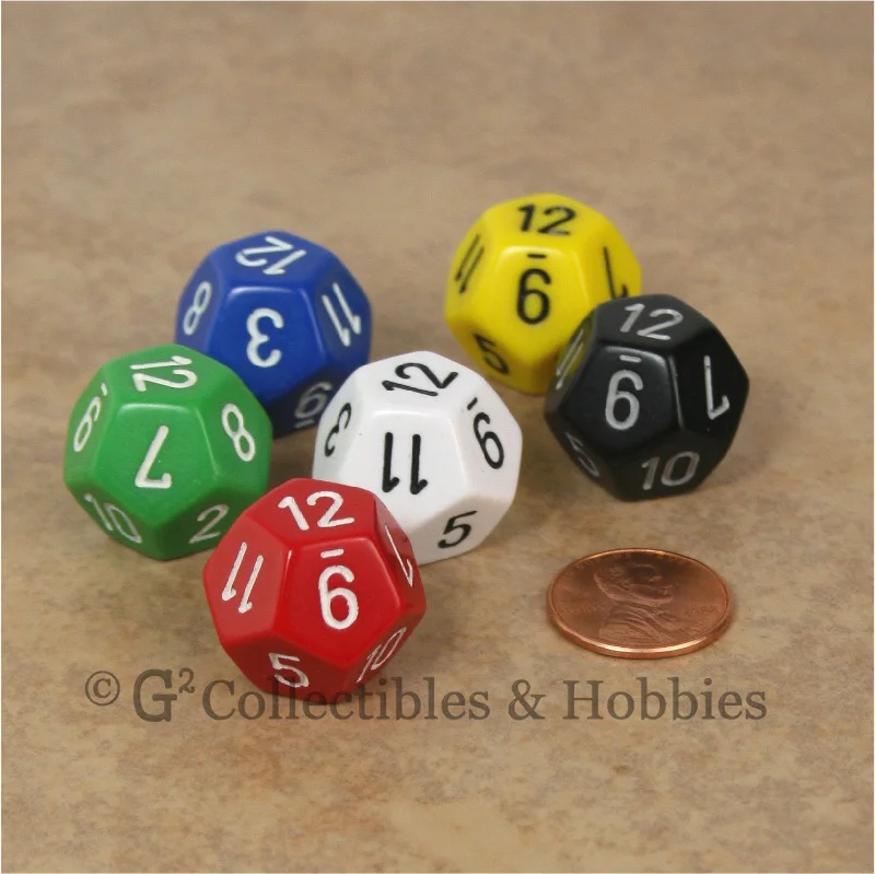 Plush toys for beachgoers with beach ball or sandcastle designs D12 RPG Dice Set : Opaque 6pc - 6 Colors Plush toys for beachgoers with beach ball or sandcastle designs D12 RPG Dice Set : Opaque 6pc - 6 Colors