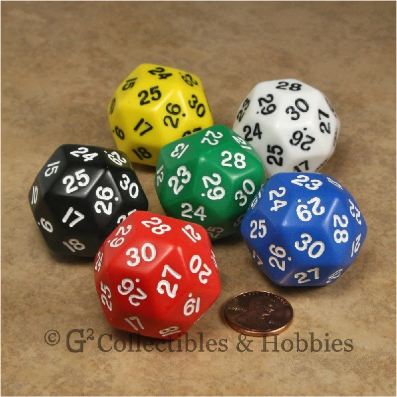Plush toys for photographers with camera - shaped features D30 Opaque 6pc Dice Set - 6 Colors Plush toys for photographers with camera - shaped features D30 Opaque 6pc Dice Set - 6 Colors