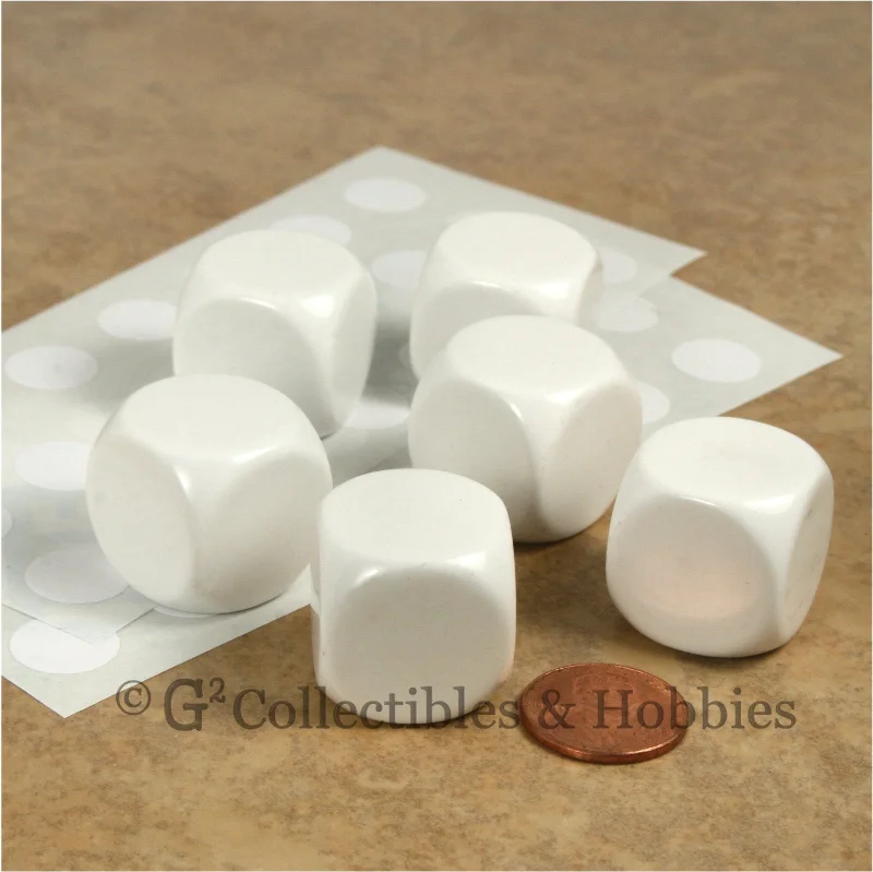 Plush toys for bakers in cupcake or cookie - shaped forms D6 22mm Blank White Rounded Edge 6pc Dice Set Plush toys for bakers in cupcake or cookie - shaped forms D6 22mm Blank White Rounded Edge 6pc Dice Set