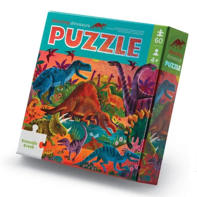 Puzzle events for community gatherings​ Dazzling Dinos Foil Puzzle (60pc)